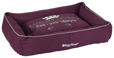 Лежак для животных HAPPY HOUSE Корзина LUXSURY LIVING пурпурный 4011-11