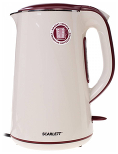 Чайник электрический Scarlett SC-EK21S06 Ivory/Red