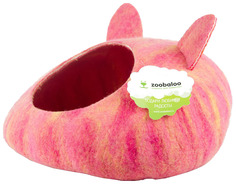 Домик для кошек Zoobaloo Уютное гнездышко 40 х 40 х 20 см мультиколор розовый