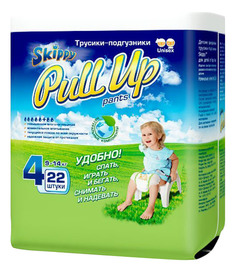 Подгузники-трусики Skippy Pull Up р. 4 (9-14 кг), 22 шт.