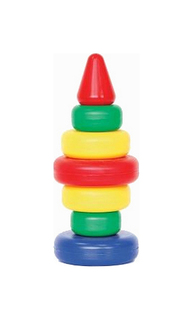 Развивающая игрушка Класата Пирамидка Радуга 6 элементов