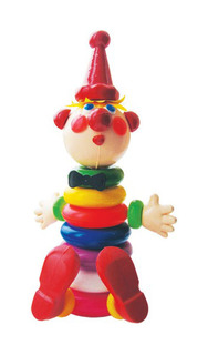 Развивающая игрушка Плэйдорадо Пирамида Клоун 36 см