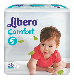Подгузники Libero Comfort Fit Ecotech 5 (10-16 кг), 36 шт.