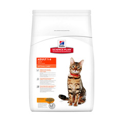 Сухой корм для кошек Hills Science Plan Optimal Care, курица, 2,5кг