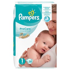 Подгузники Pampers ProCare для новорожденных 2-5 кг 38 шт.