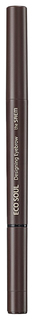 Карандаш для бровей The Saem Eco Soul Designing Eyebrow 3в1 02 Dark Brown 0,2 г+0,12 г