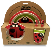Посуда детская Eco Baby набор Божья коровка