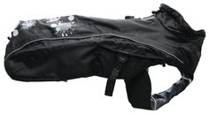 Попона для собак Rogz размер M унисекс, черный, белый, длина спины 36 см