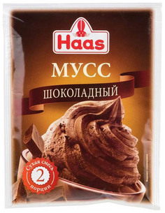 Сухая смесь Haas для приготовления шоколадного мусса 65 г