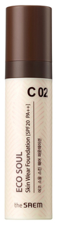 Основа для макияжа The Saem Eco Soul Skin Wear Foundation C 02 Cotton tone 30 мл