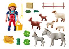 Ферма: фермер с домашними животными Playmobil