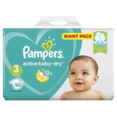 Подгузники Pampers Active Baby-Dry Midi 6-10 кг 90 шт.