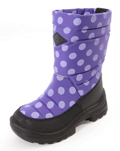 Сапоги Kuoma Путкиварси фиолетовый Violet Dots р.23