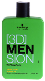 Шампунь Schwarzkopf Professional 3D MEN 250 мл