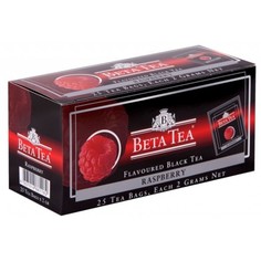 Чай черный в пакетиках для чашки Beta Tea малина 25*2 г