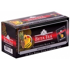 Чай черный в пакетиках для чашки Beta Tea мультифрукт 25*2 г
