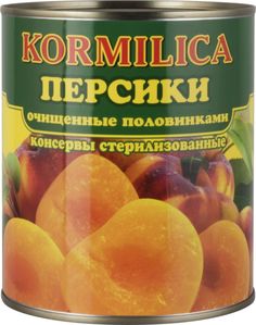 Персики Кормилица очищенные половинками 850 мл