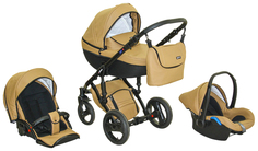 Коляска 3 в 1 Verdi Mirage Eco Premium 04 бежевый