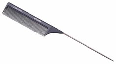 Расческа Dewal Prime С металлическим хвостиком 21 см Черный