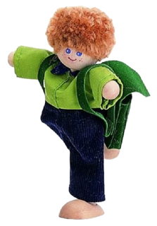 Кукла PlanToys Деревянная Мальчик, 10 см
