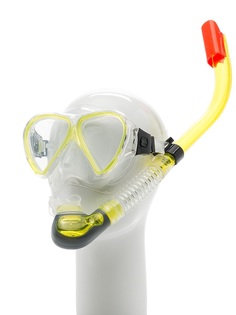Набор для плавания: маска и трубка Submarine Skat30 желтый