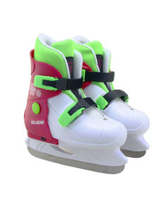 Коньки ледовые раздвижные Slide Pink, размер S (29-32) Larsen