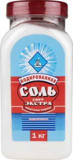 Соль поваренная пищевая Соль Руси экстра выварочная йодированная 1 кг