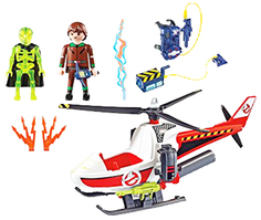 Игровой набор Playmobil Охотники за привидениями: Вэнкман с вертолетом