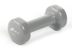 Гантель виниловая Start Up NT08010 1 кг gray