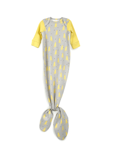 Боди-пеленка Happy Baby с длинным рукавом Grey/Yellow