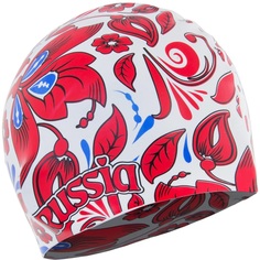 Шапочка для плавания Larsen Russia LS76 белая/красная