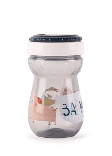 Большой поильник с трубочкой Happy Baby STRAW FEEDING CUP Smoky