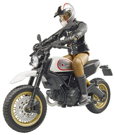 Игровой набор Bruder Мотоцикл Scrambler Ducati Desert Sled с мотоциклистом