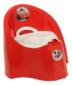 Горшок детский Idea Тачки красный