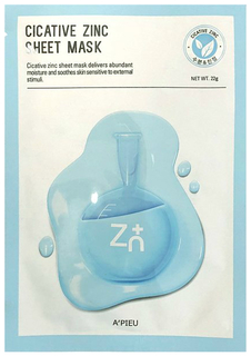 Маска для лица APieu Cicative Zinc Sheet Mask 22 г