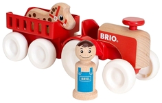Деревянная игрушка BRIO Мой родной дом Фермерский трактор Брио 30265