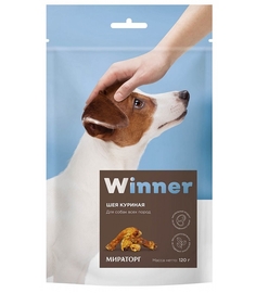 Лакомство для собак WINNER Куриные шеи 120г
