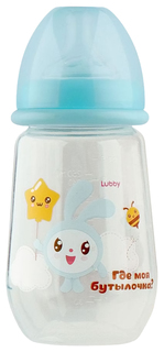 Бутылочка для кормления LUBBY NEW Малышарики от 0 мес. 250 мл