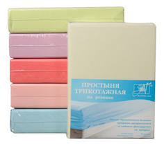 Простыня АльВиТек 90х200+20 см молочный