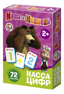Развивающая игрушка Десятое Королевство Касса цифр на магнитах "Маша и Медведь"