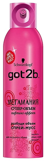 Средство для укладки волос Schwarzkopf Professional Got2b Мегамания 250 мл