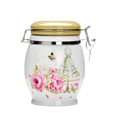 Банка для хранения Loraine Пионы 26329 Бежевый