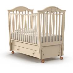 Кроватка Nuovita Sorriso Swing маятник продольный avorio слоновая кость