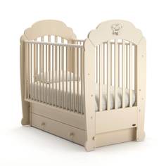 Кроватка Nuovita Parte Swing маятник поперечный avorio слоновая кость