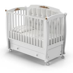 Кроватка Nuovita Furore Swing маятник продольный bianco белый