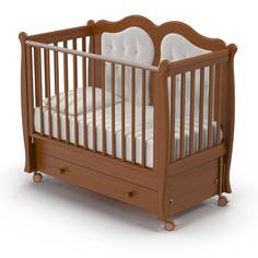 Кроватка Nuovita Affetto Swing маятник продольный noce scuro тёмный орех