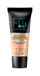 Тональный крем Maybelline Fit Me 116 Песочно-бежевый 30 мл