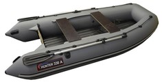 Лодка рыболовная Хантер 330 А серая