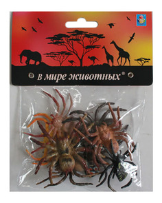 Игровой набор В мире животных Пауки, 8 штук 1 TOY Т10498