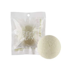 Спонж очищающий NATURE REPUBLIC beauty tool natural jelly cleansing puff-green clay